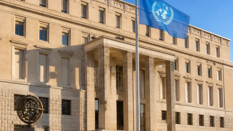 24 ottobre 1945: il ministero della Difesa espone la bandiera ONU per la ricorrenza della Carta