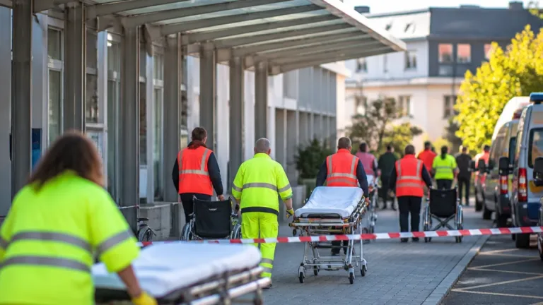 Esercitazione all'ospedale Sant'Anna di Como: vigili del fuoco testano l'evacuazione dei pazienti